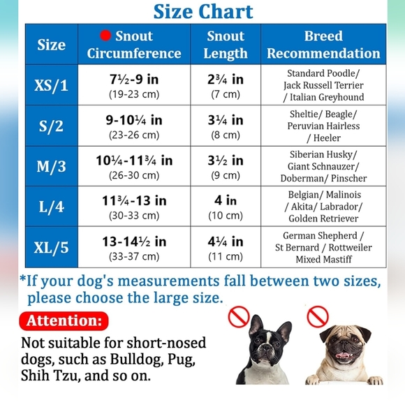 Dog Muzzle, Breathable Basket Muzzles for Medium Dogs Stop Biting, Barking - Picture 3 of 8